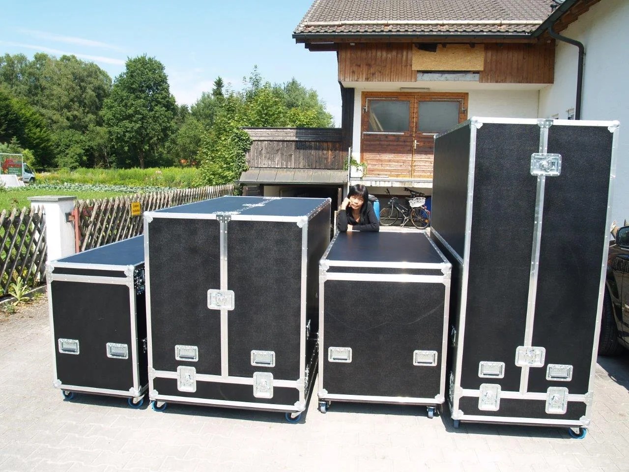 Flightcases in unterschiedlichen Größen von DM-Cases